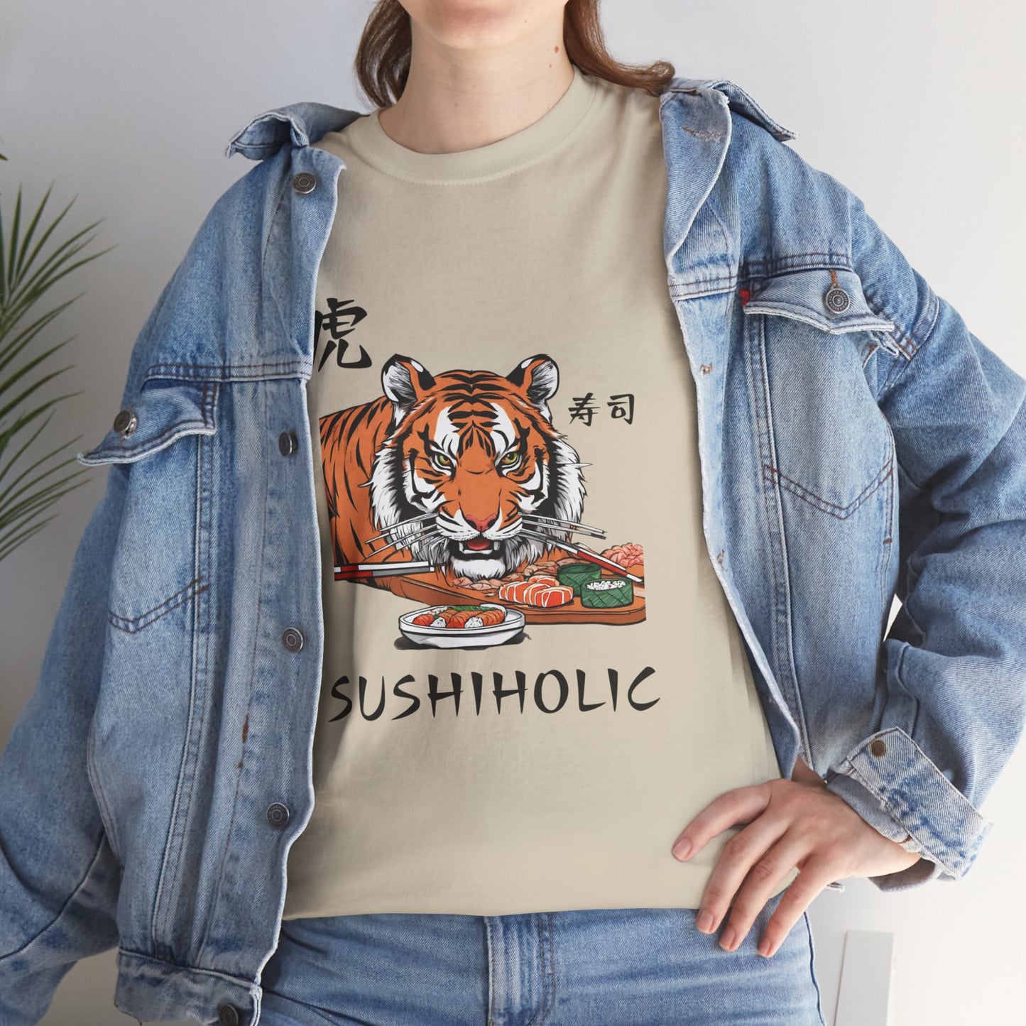 Tiger Sushi Lovers Sushiholic Graphic Tee Flashlander