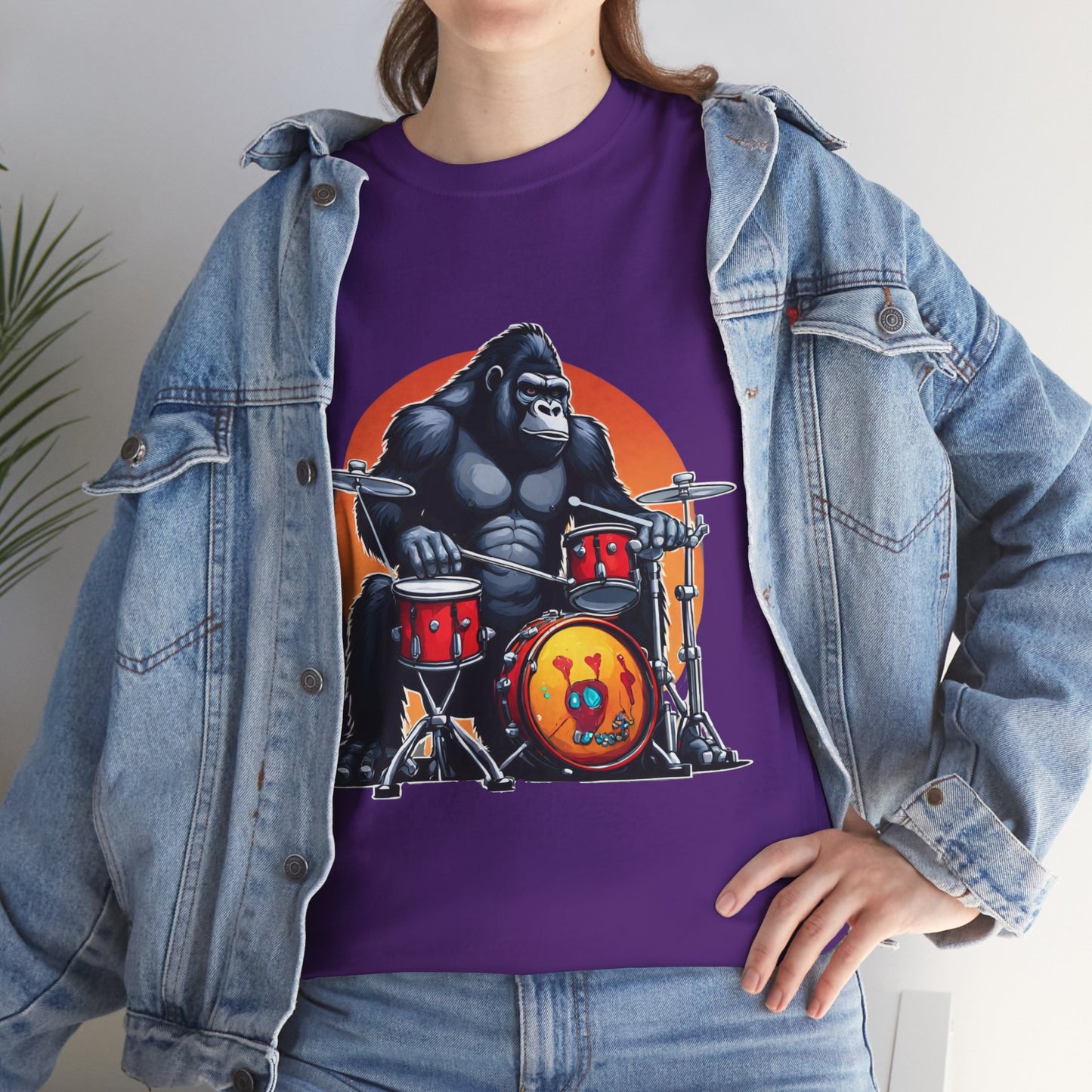 Camiseta deportiva Groove Gorilla Drummer Flashlander