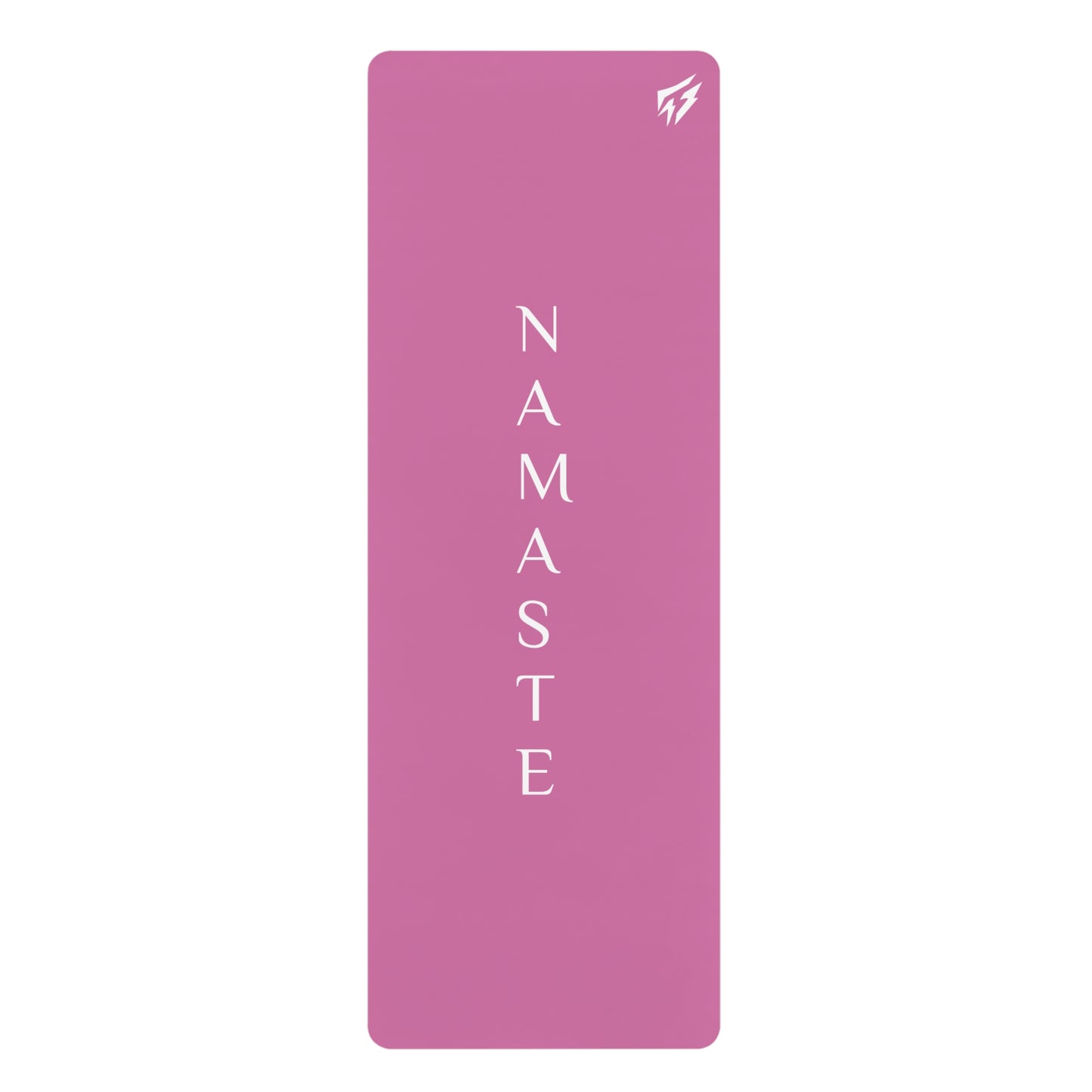 Flashlander Namaste Esterilla de yoga de goma rosa claro