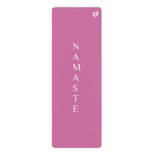 Flashlander Namaste Rubber Yoga Mat Light Pink