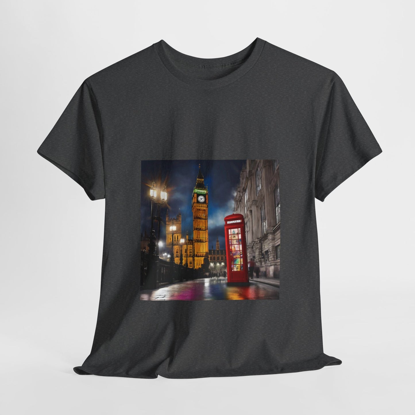 London City Big Ben, Reino Unido, Inglaterra Camisa Unisex Heavy Cotton Camiseta Marca Flashlander