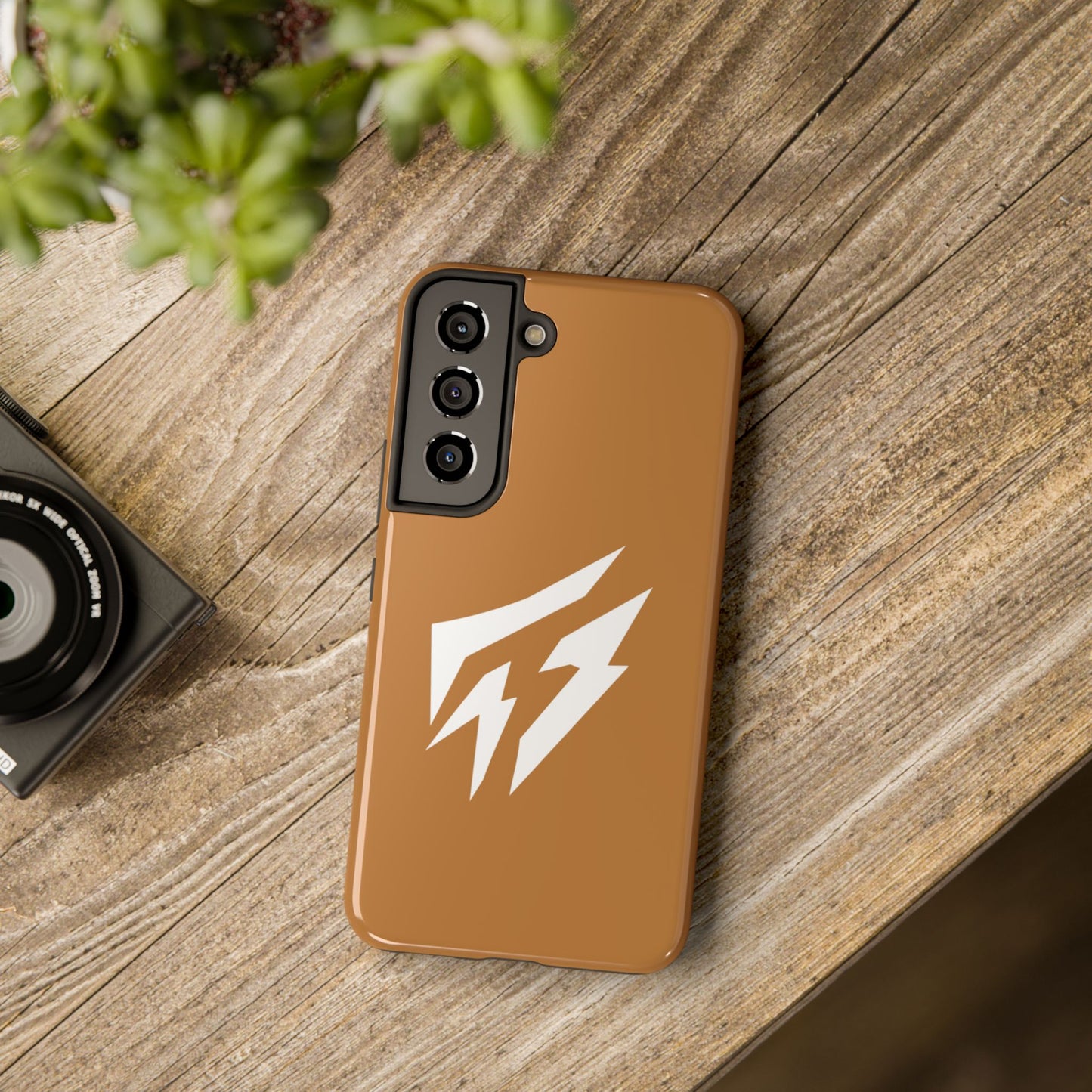 Flashlander Thunders Tough Phone Cases for all Iphone and Samsung Galaxy Light Brown