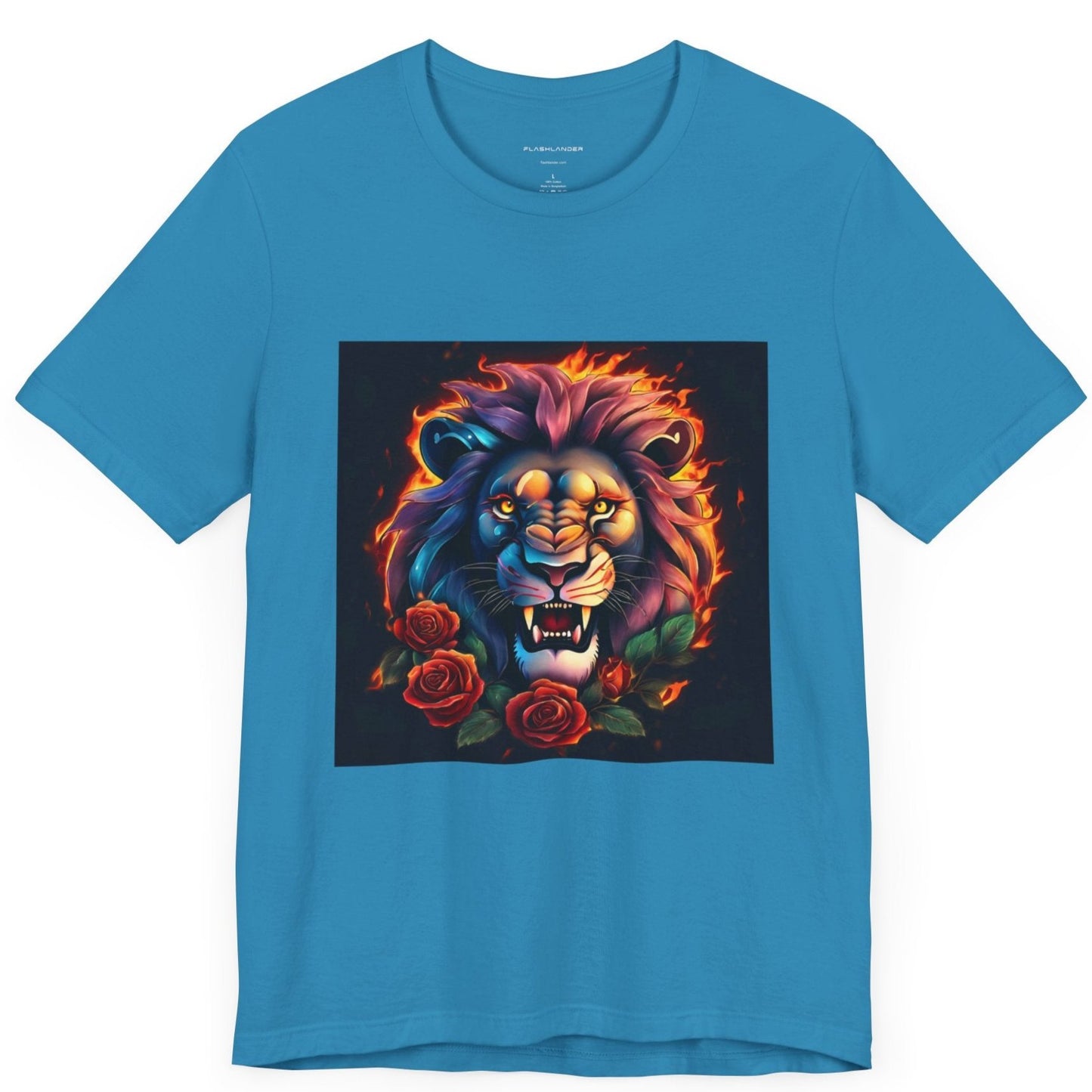 Brave Lion Flames Flashlander Gym Shirt