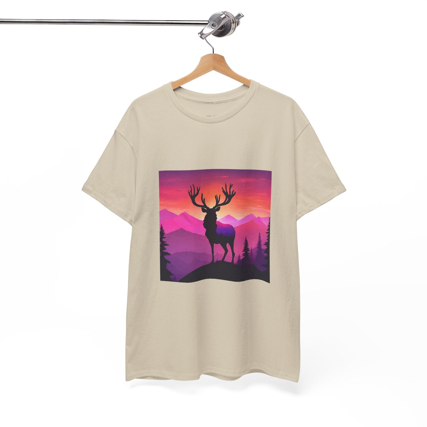 Deer Majestic Sunset Flashlander Gym Shirt