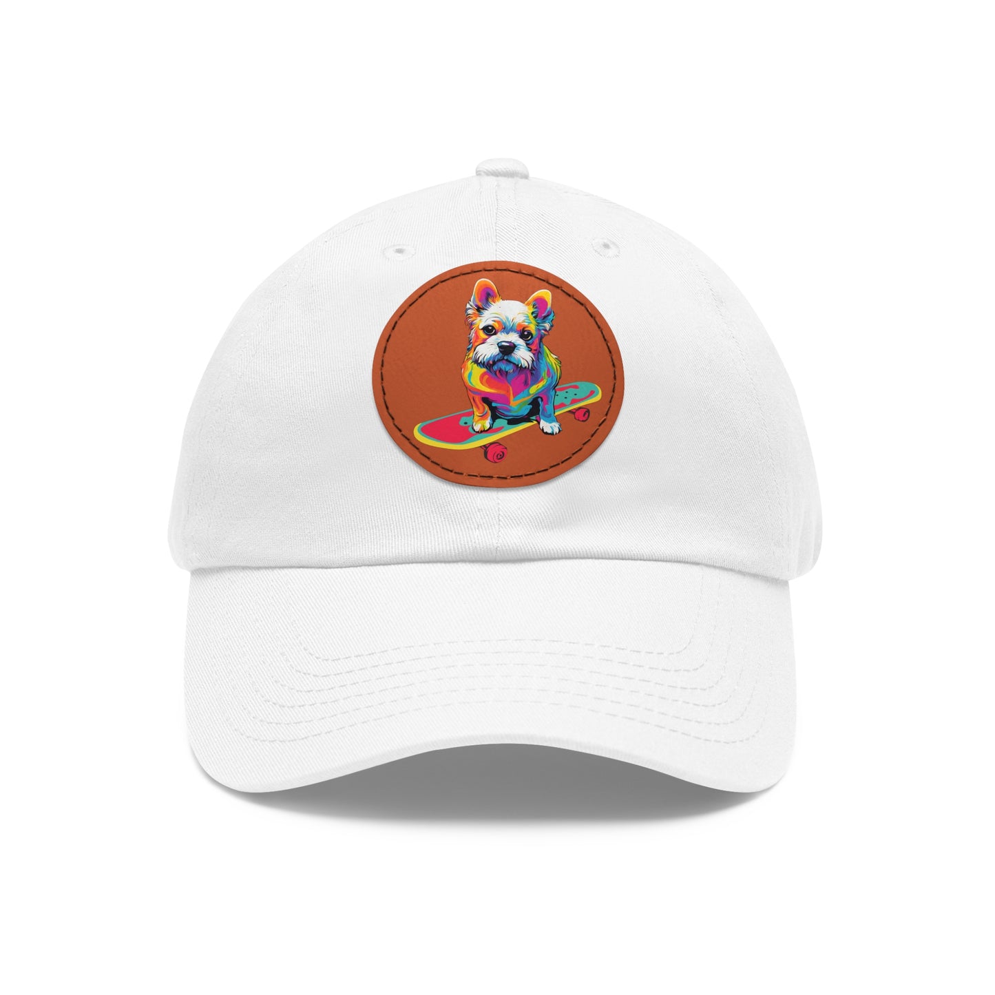 Skateboard Dog Hat Skateboard Dog Cap Art Pop Dog Hat Dad Hat with Patch Baseball Puppy Hat Puppy Cap Paw Cap Dog Hat Dog Cap Art PopDog Cap