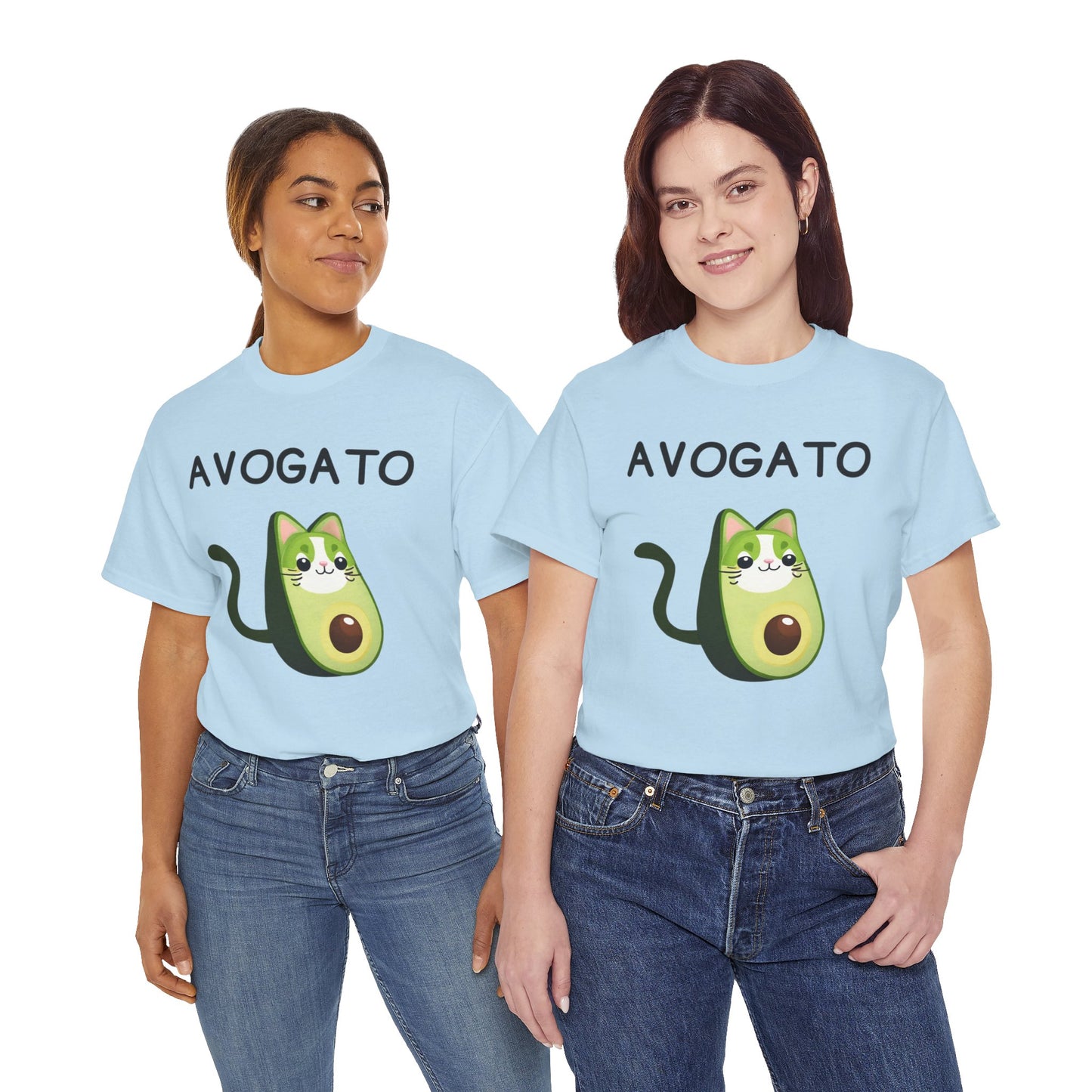 Avogato Funny Avocado Cat Face - Flashlander Gym Shirt