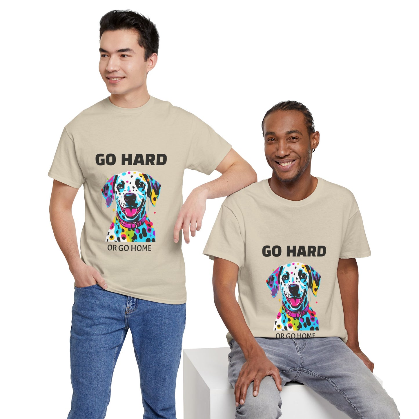 Dalmatian Dog Pop Art  - Go Hard Or Go Home Flashlander Gym Shirt