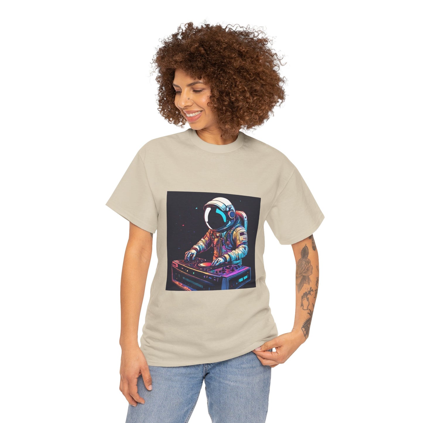 Astronaut Techno DJ Flashlander Gym Shirt