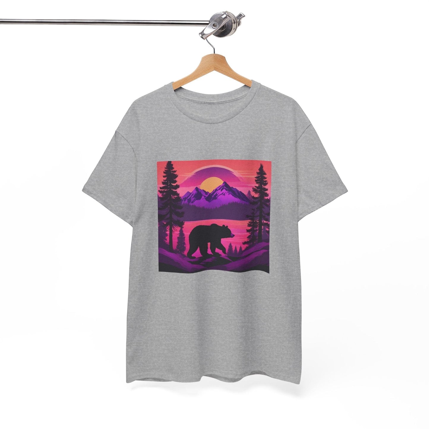 Bear Majestic Sunset Graphic Tee Flashlander