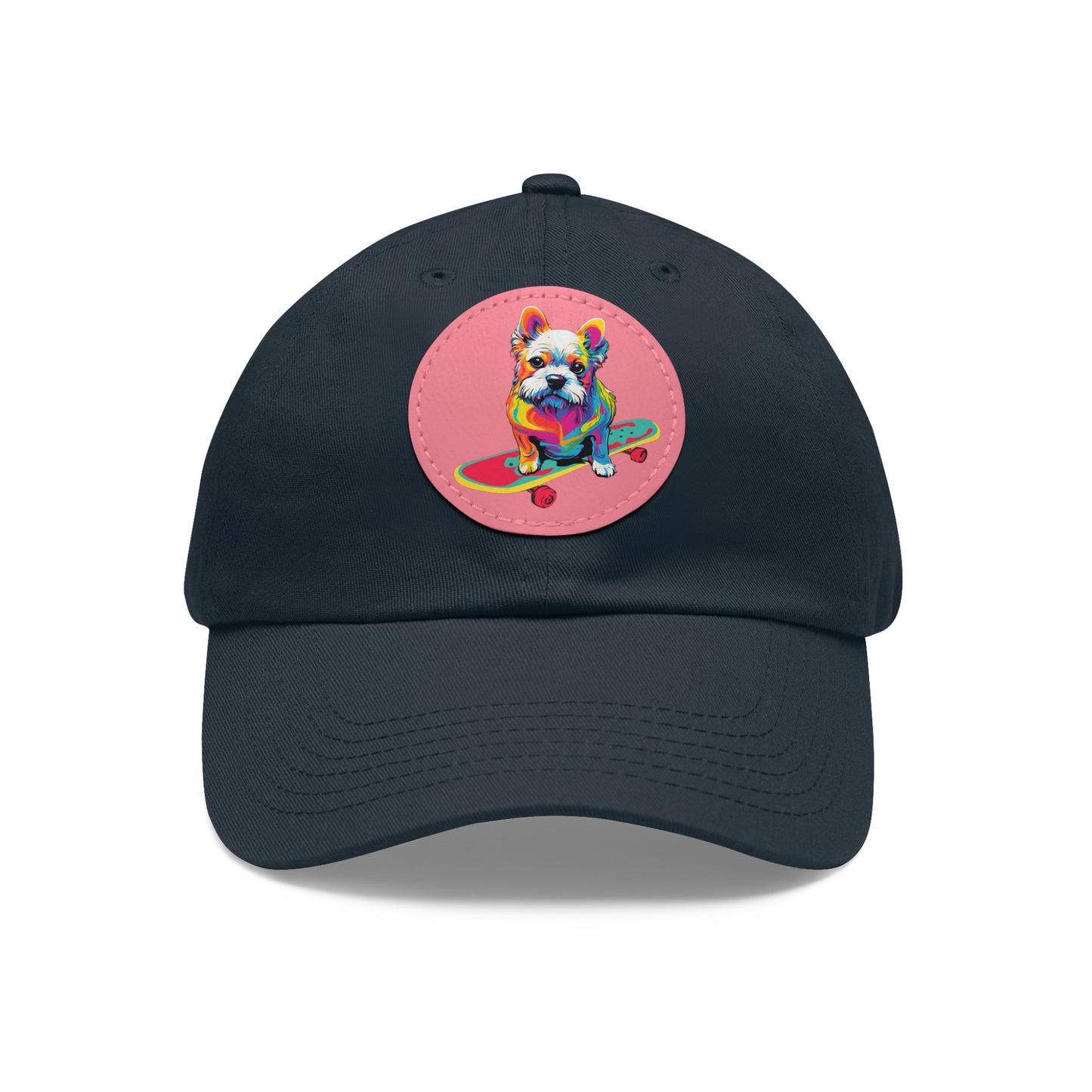 Skateboard Dog Hat Skateboard Dog Cap Art Pop Dog Hat Dad Hat with Patch Baseball Puppy Hat Puppy Cap Paw Cap Dog Hat Dog Cap Art PopDog Cap