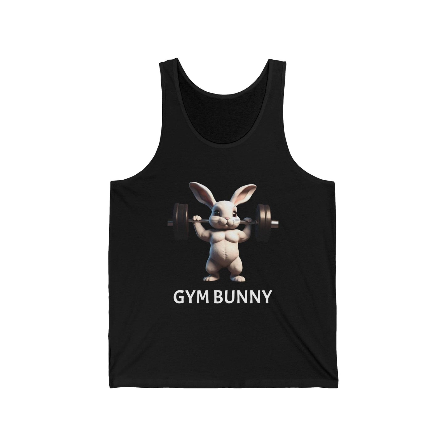 Bodybuilding Rabbit Vintage Gym Cotton Unisex Jersey Tank