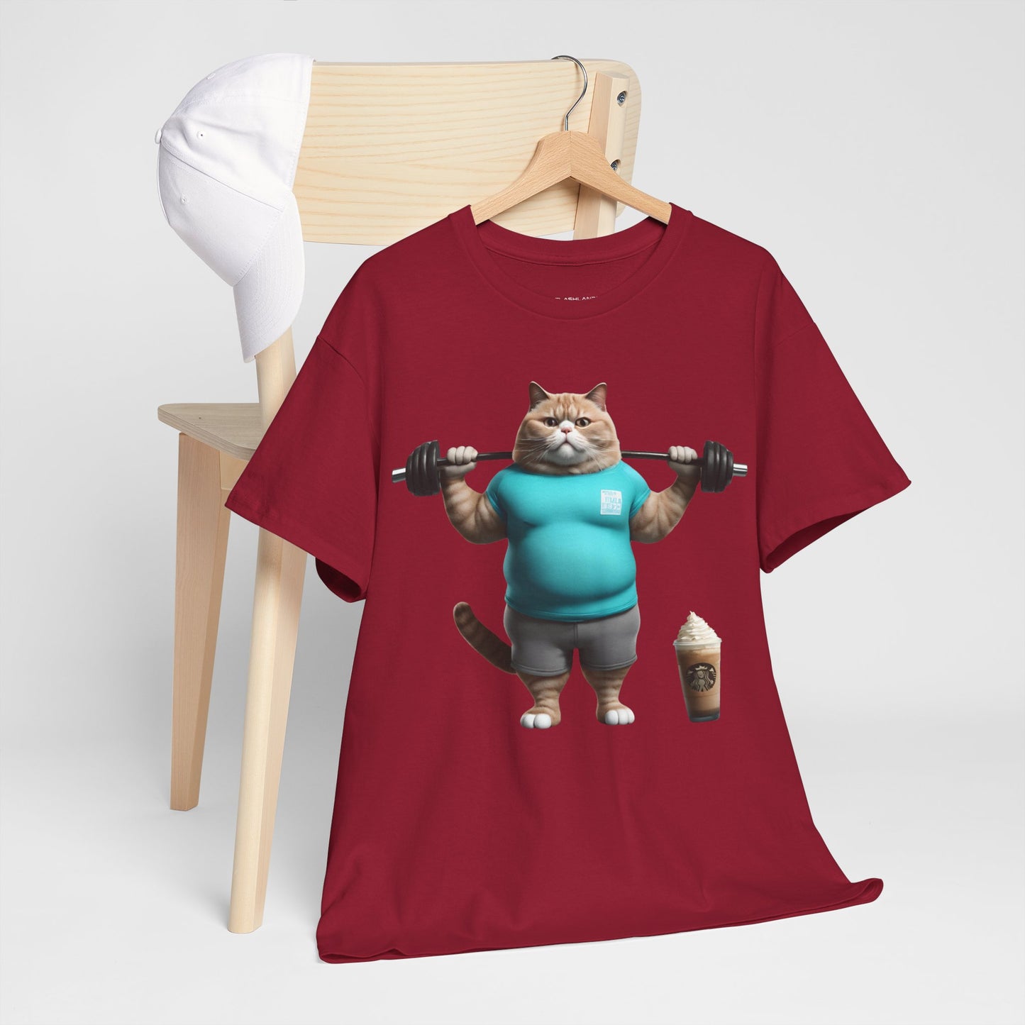 Funny Fat Cat Lifting - Flashlander Gym Shirt