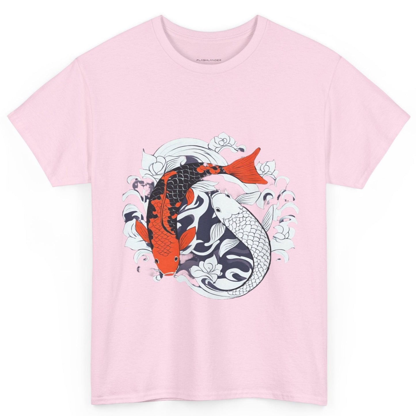 Yin Yang Japanese Koi Fish Flashlander Gym Shirt