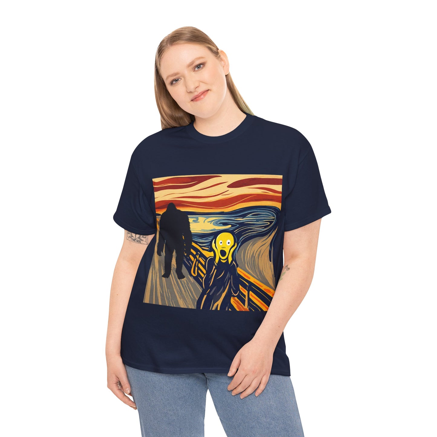 The Scream Meets Bigfoot A Startling Encounter - Flashlander Gym Shirt