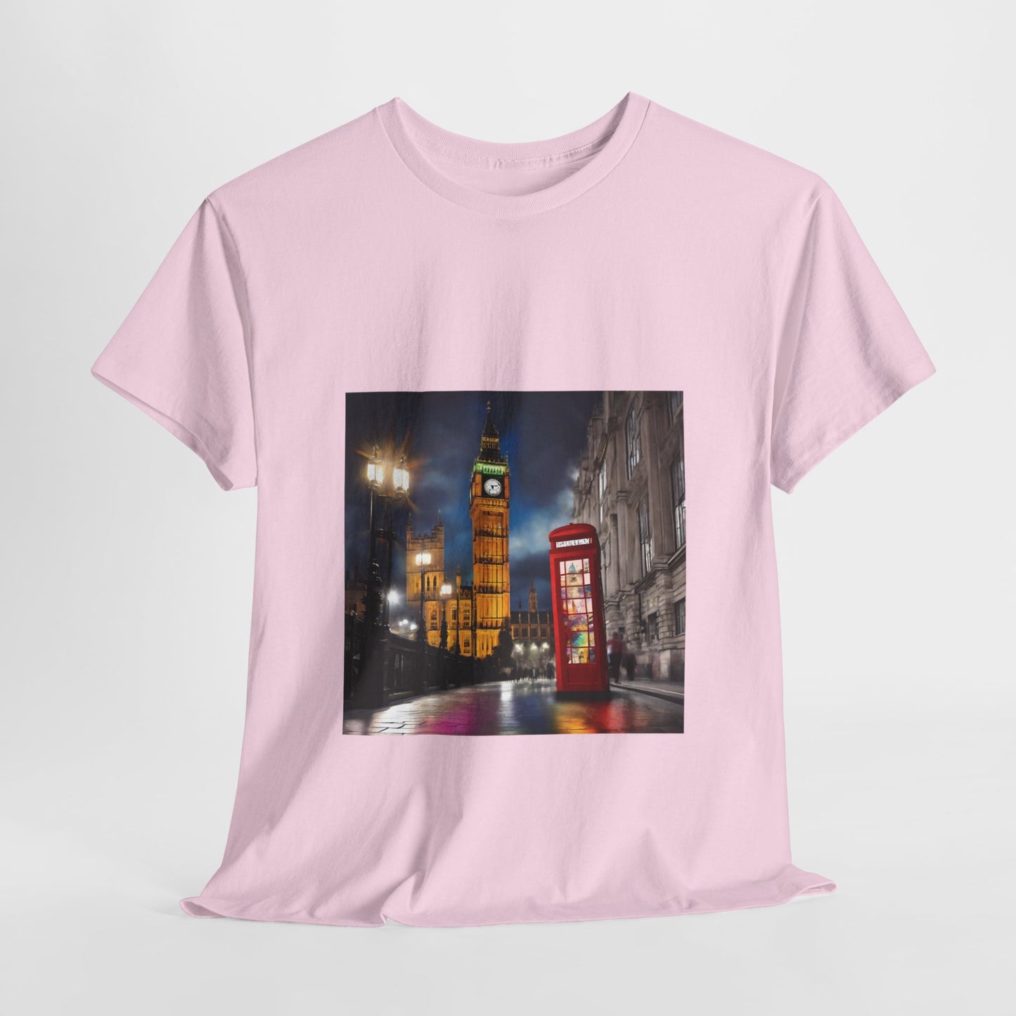 London City Big Ben, Reino Unido, Inglaterra Camisa Unisex Heavy Cotton Camiseta Marca Flashlander