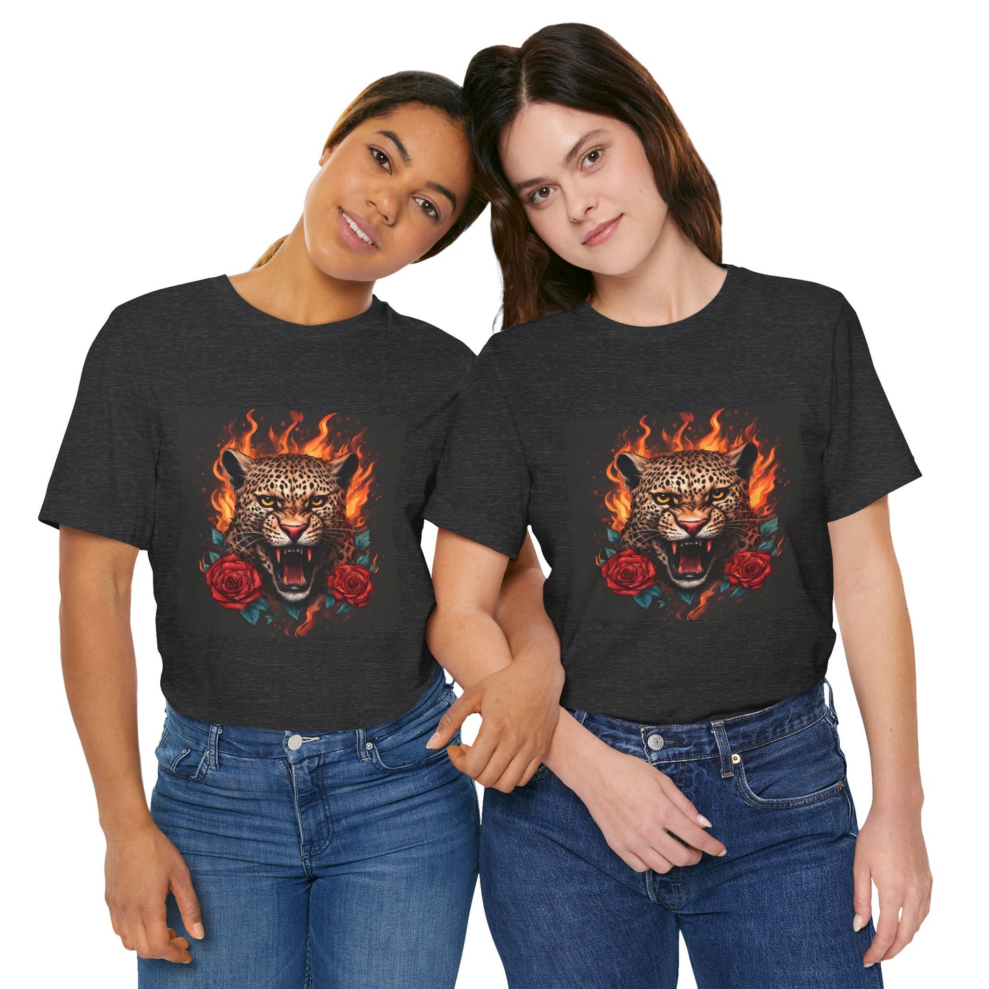 Leopard Flames Flashlander Gym Shirt