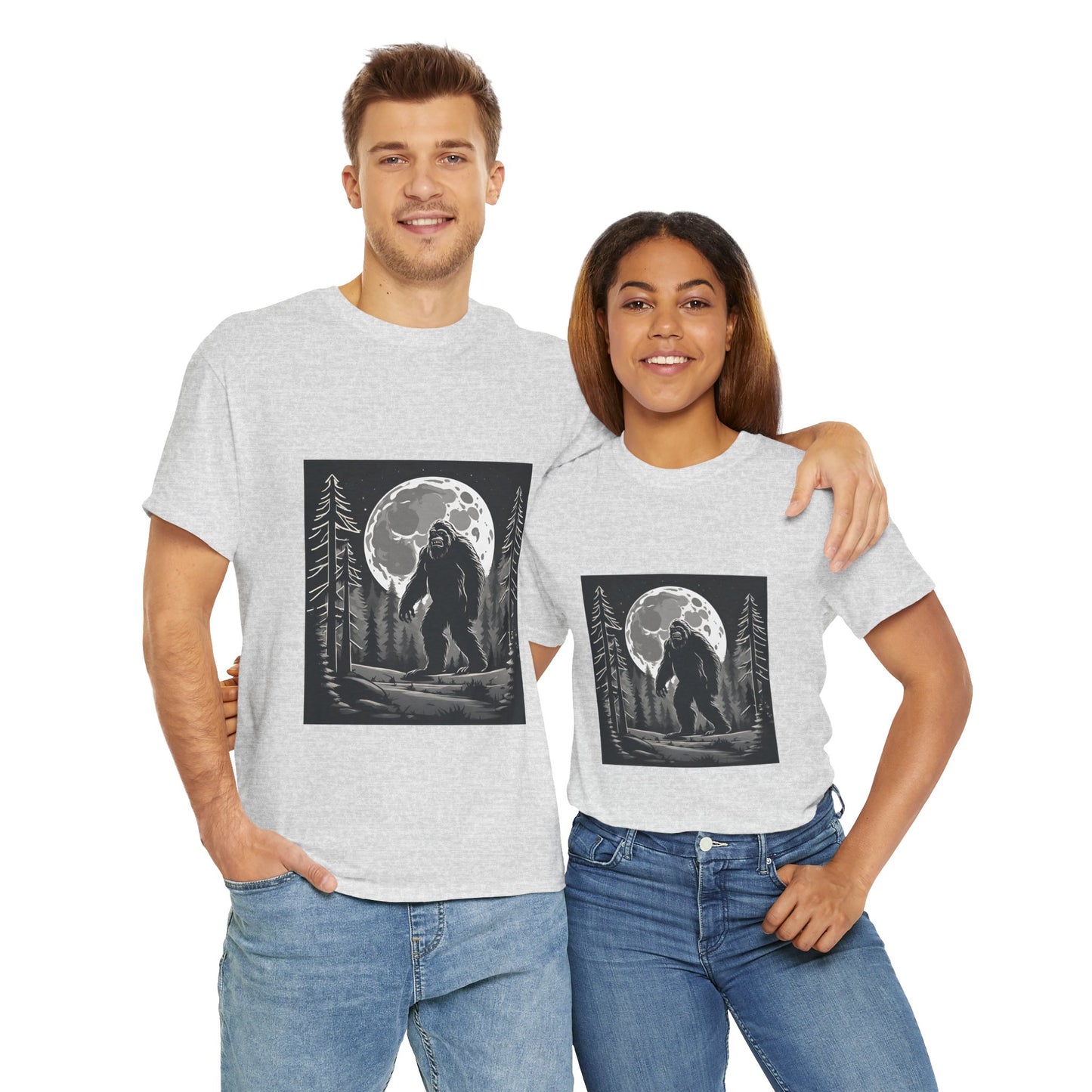 Camisa Bigfoot, camisa Sasquatch, camisa divertida Bigfoot, camisa de senderismo, camisa Yeti, camisa frescaUnisex camiseta de algodón pesado Flashlander