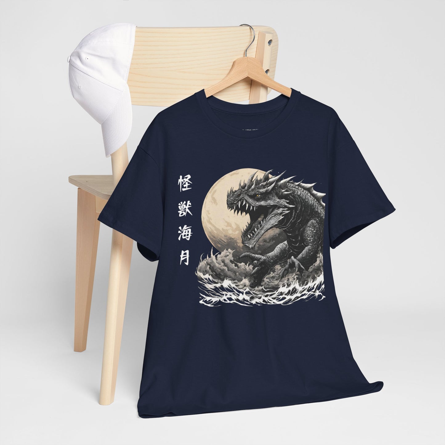 T-shirt de sport Flashlander, le monstre marin Kraken émerge, menace au clair de lune