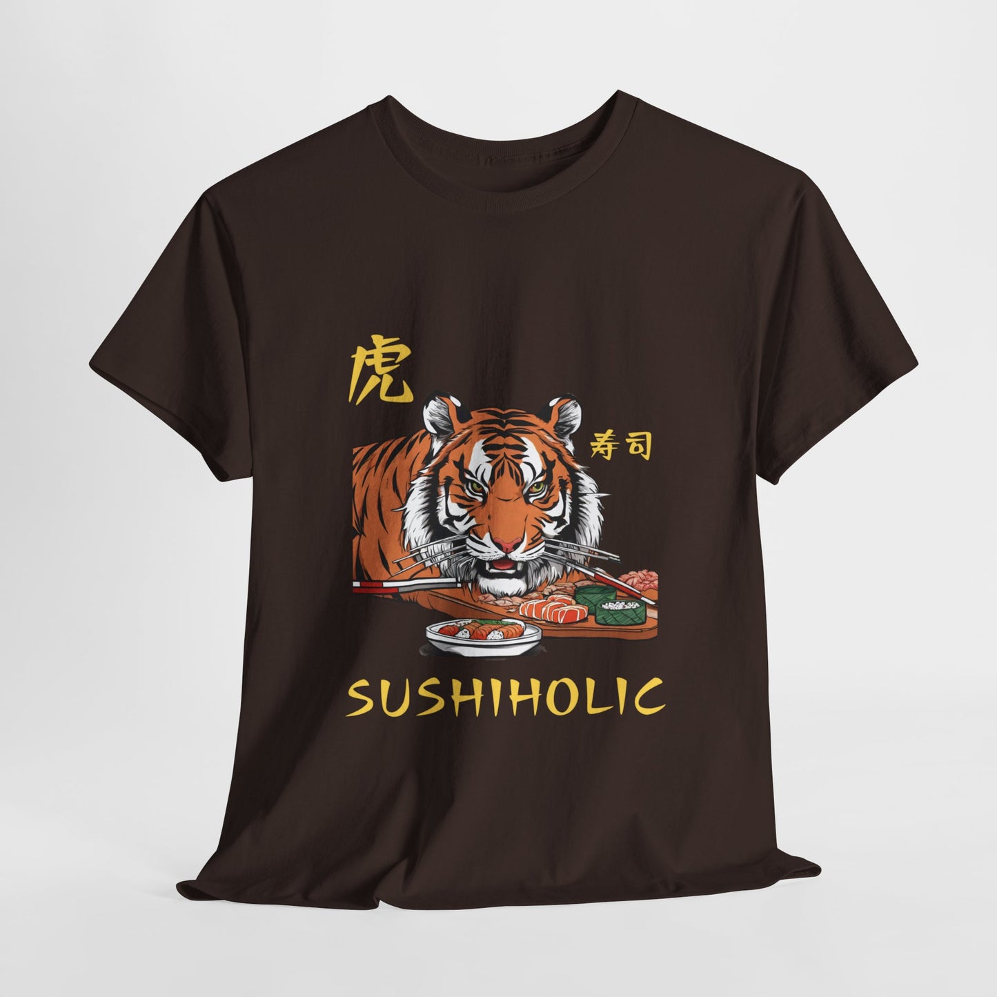 Tiger Sushi Lovers Sushiholic Graphic Tee Flashlander