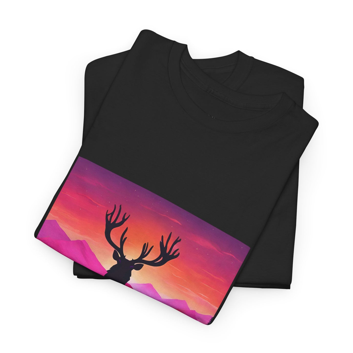 Deer Majestic Sunset Flashlander Gym Shirt