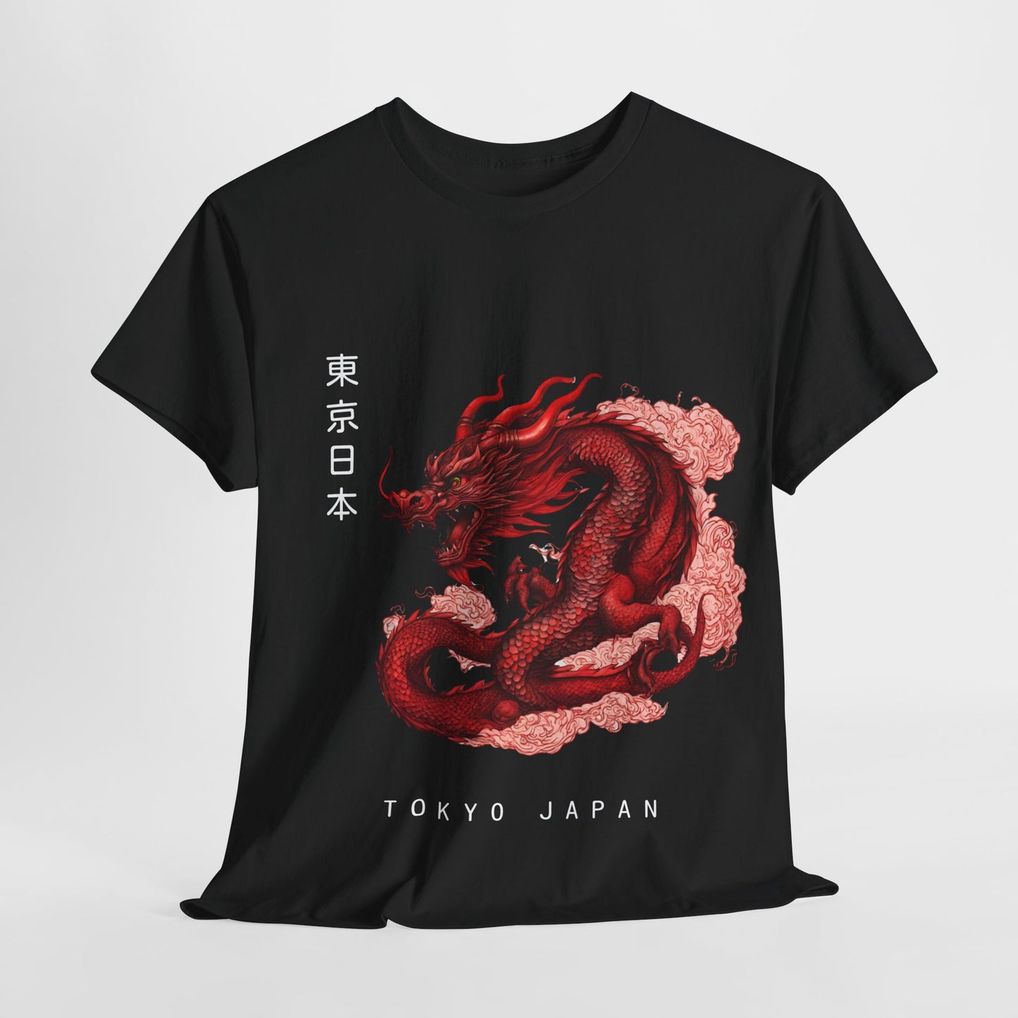 Red Dragon with Custom Japanese Name - Flashlander Gym Shirt