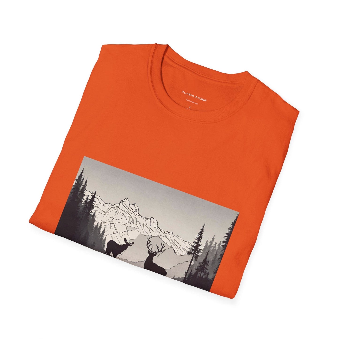 Wilderness Serenity Majestic Mountain Scenery Flashlander Gym Shirt