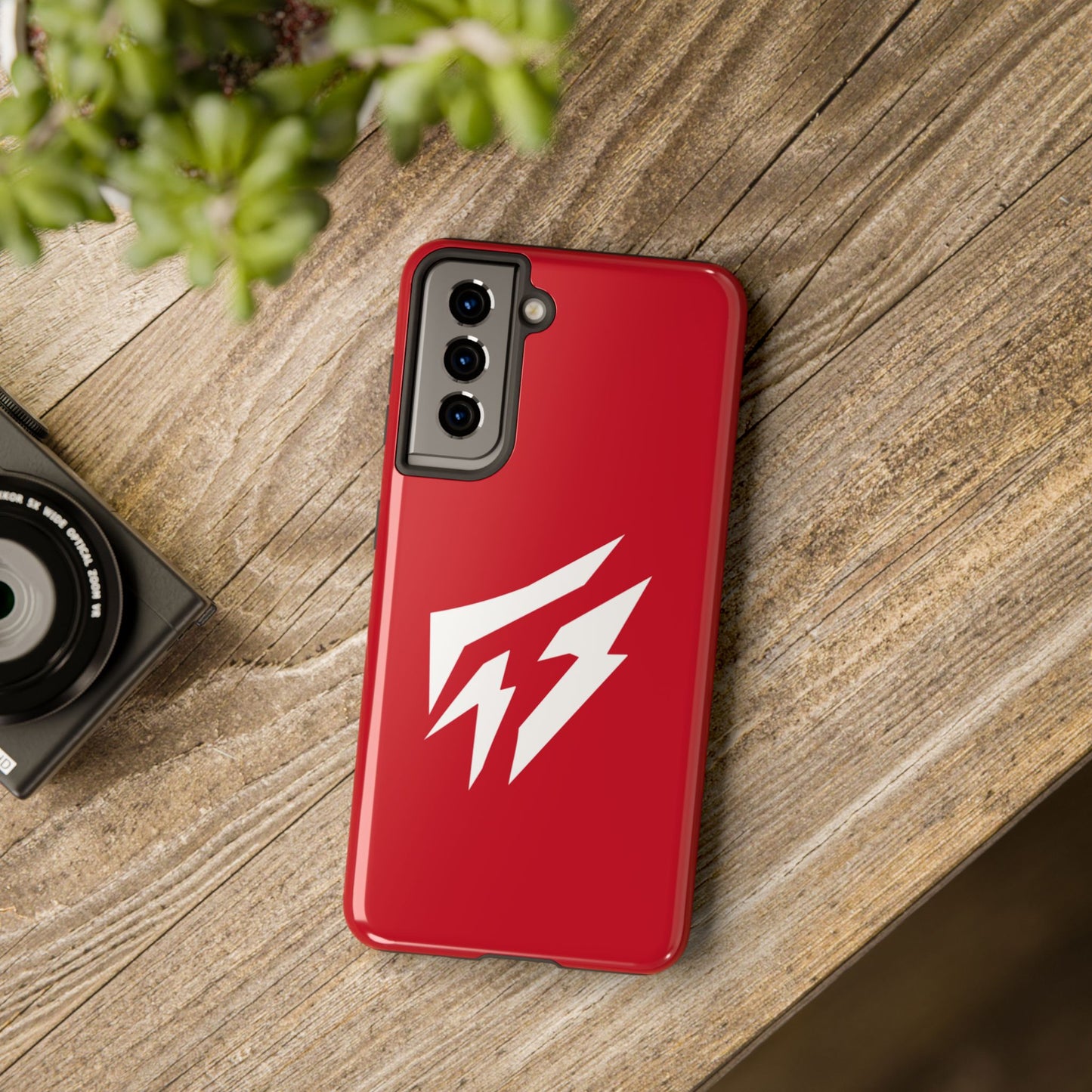 Flashlander Thunders Tough Phone Cases for all Iphone and Samsung Galaxy Dark Red