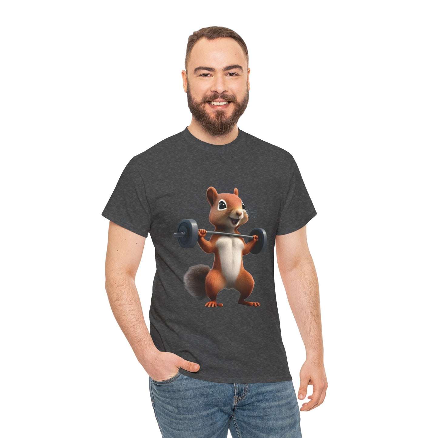 Squirrel Weightlifting Vintage Gym Shirt - Flashlander Graphic Tee