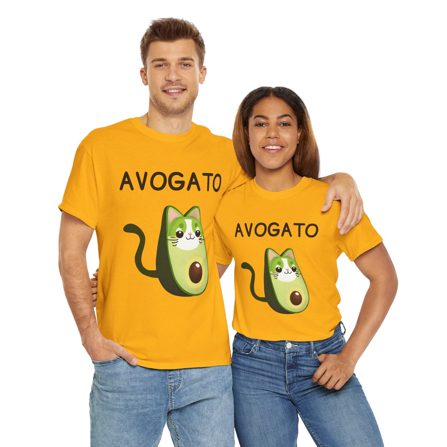 Avogato Funny Avocado Cat Face - Flashlander Gym Shirt