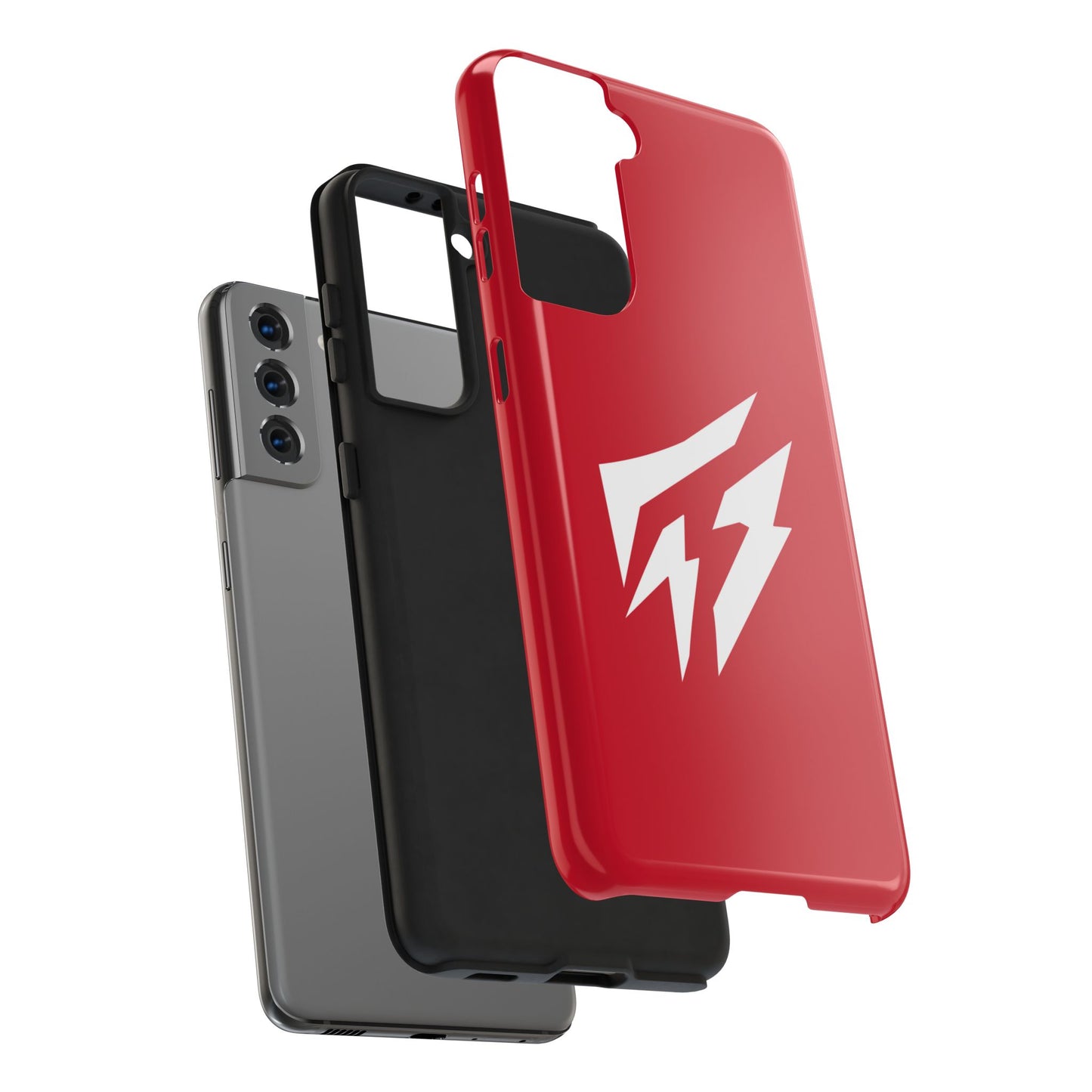 Flashlander Thunders Tough Phone Cases for all Iphone and Samsung Galaxy Dark Red