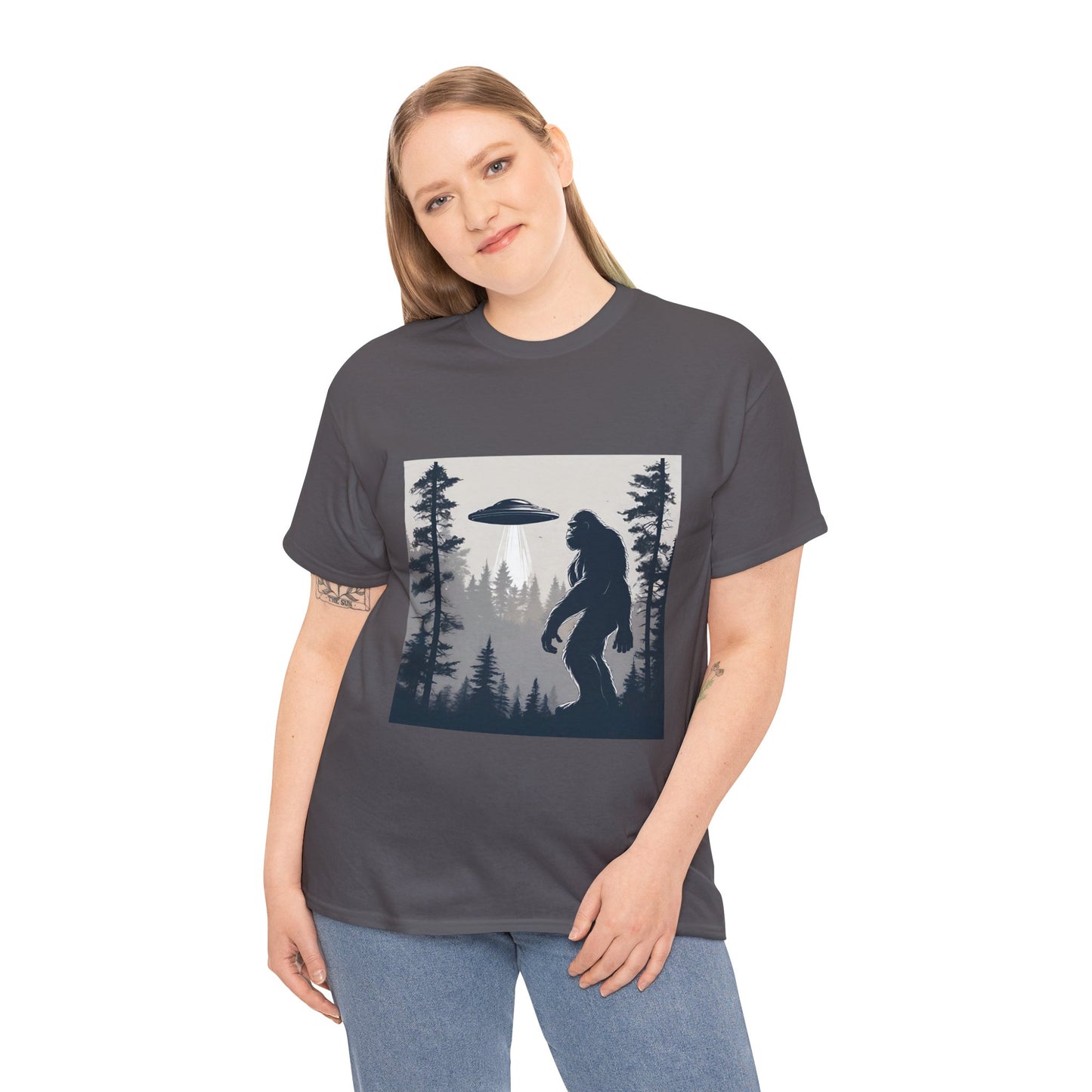 Sasquatch rencontre Bigfoot et OVNI - T-shirt de sport Flashlander