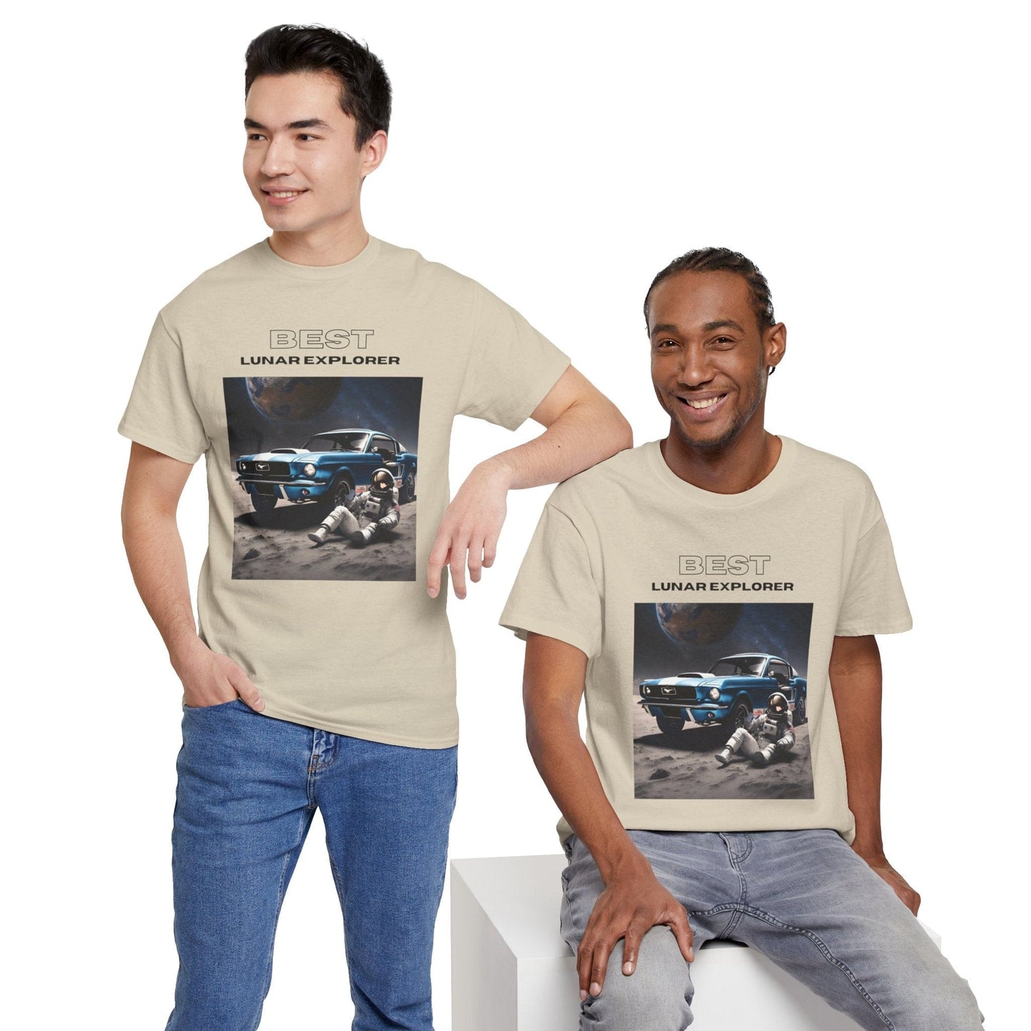 Astronaut Adventure Best Lunar Explorer Graphic Tee Flashlander