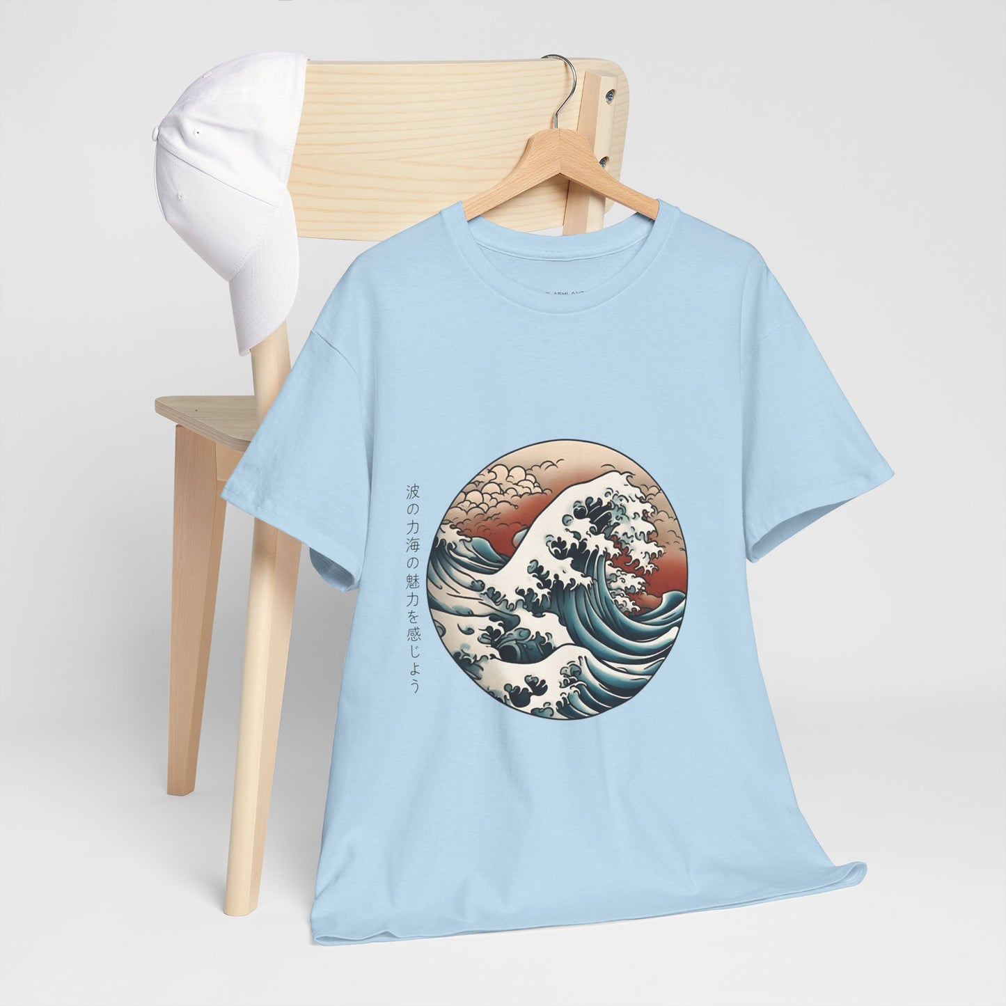 Japanese Sea Waves with Custom Japanese Name - Flashlander Gym Shirt