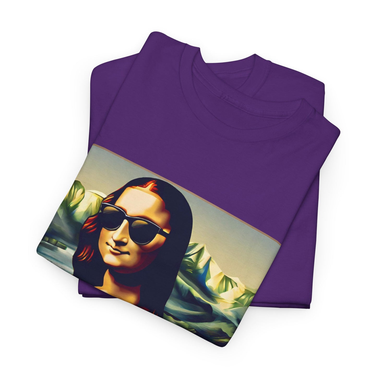 Camiseta deportiva de Flashlander: Mona Lisa moderna y divertida 