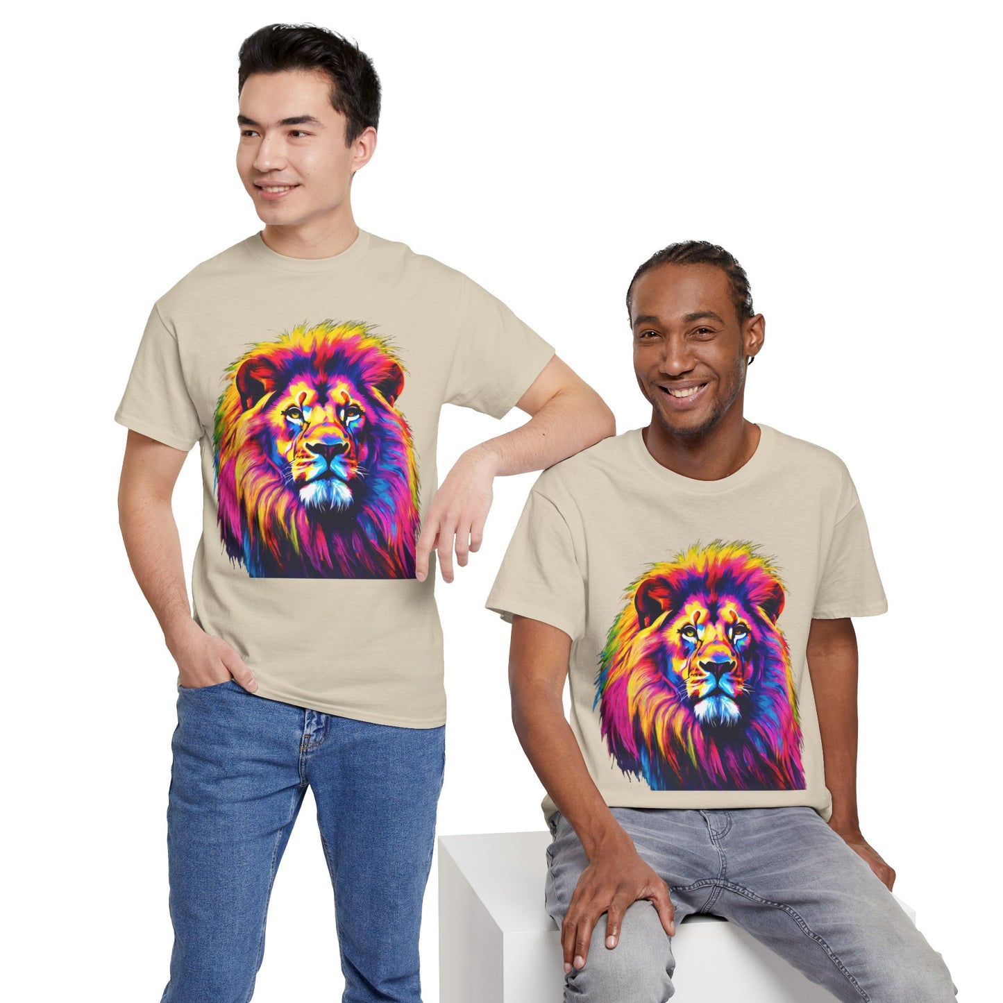 Lion Art Pop T-Shirt Flashlander