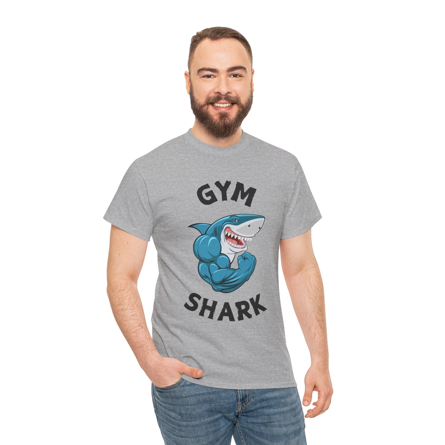 Muscle Gym Shark Bodybuilder Shirt - Flashlander