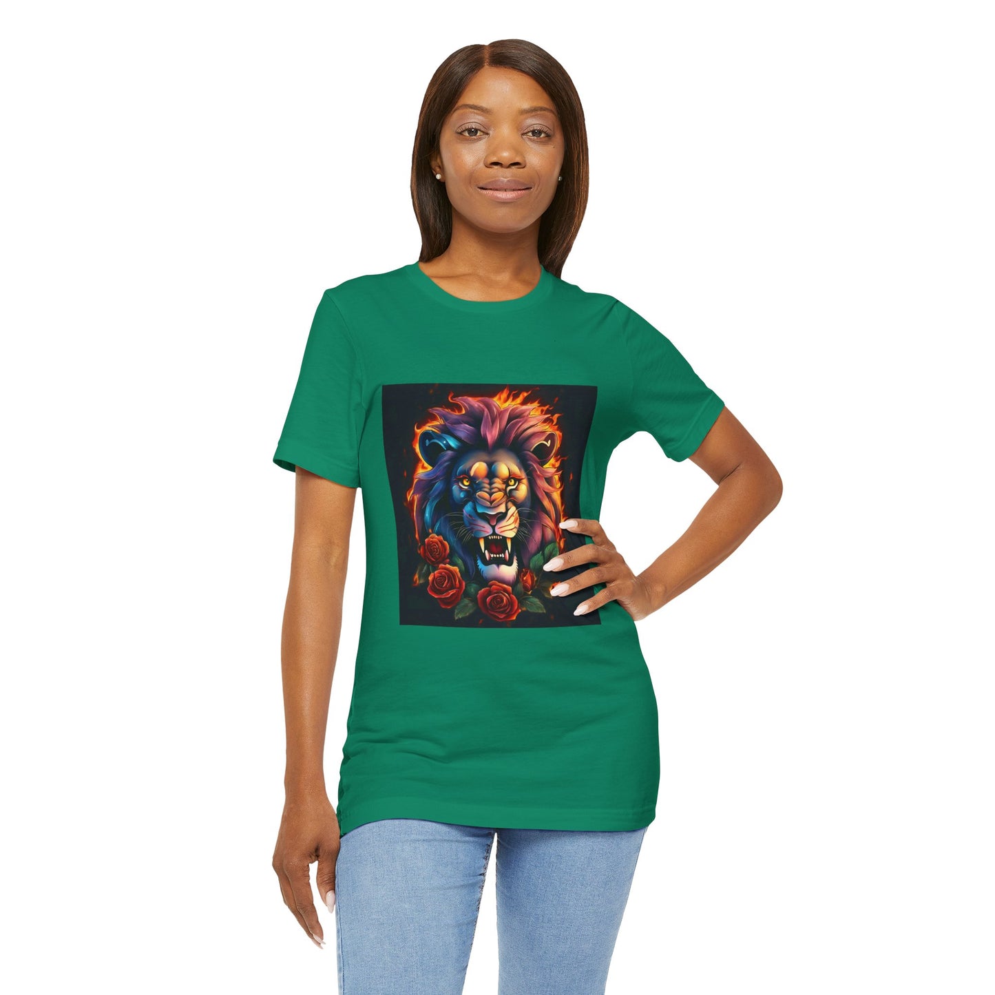 Brave Lion Flames Flashlander Gym Shirt