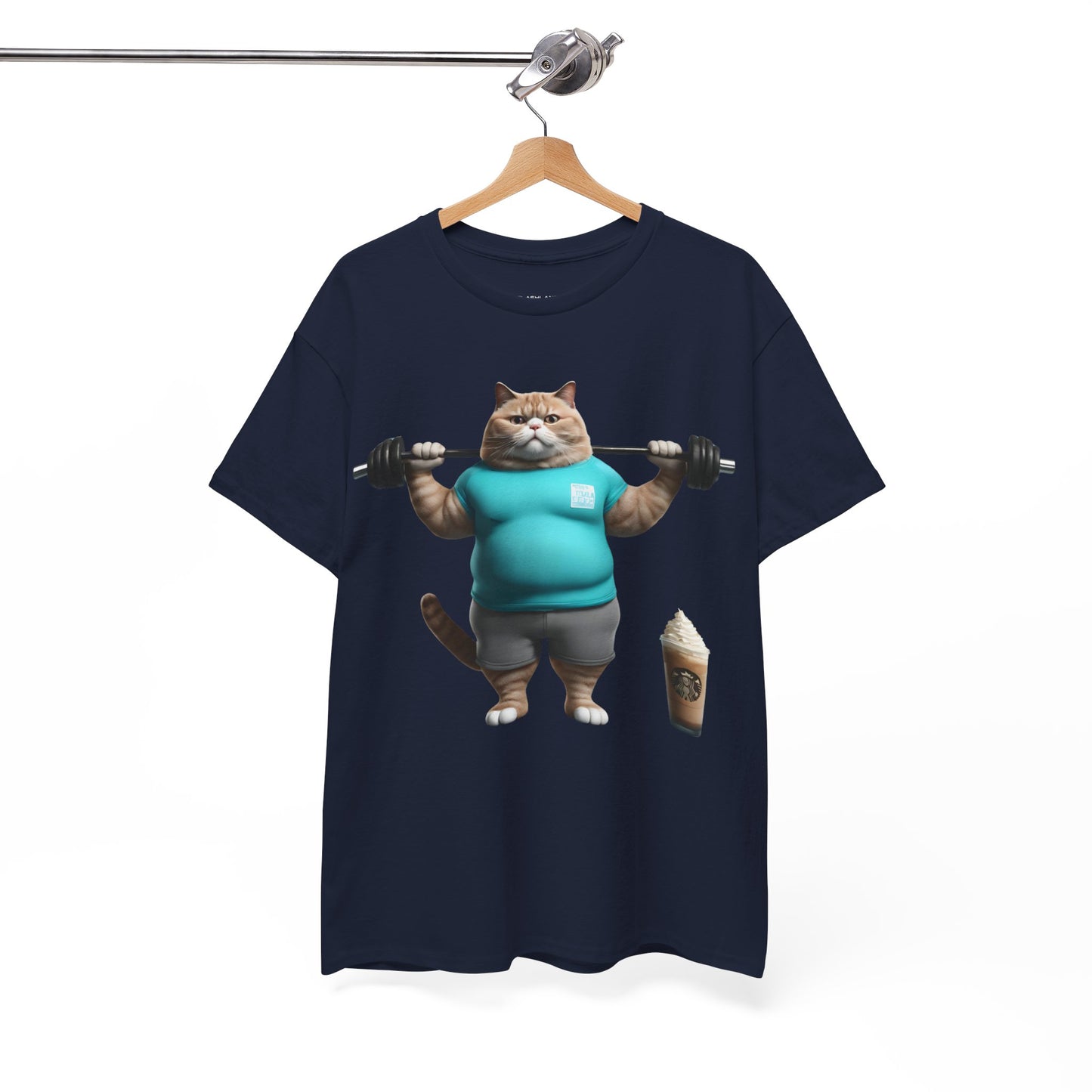 Funny Fat Cat Lifting - Flashlander Gym Shirt