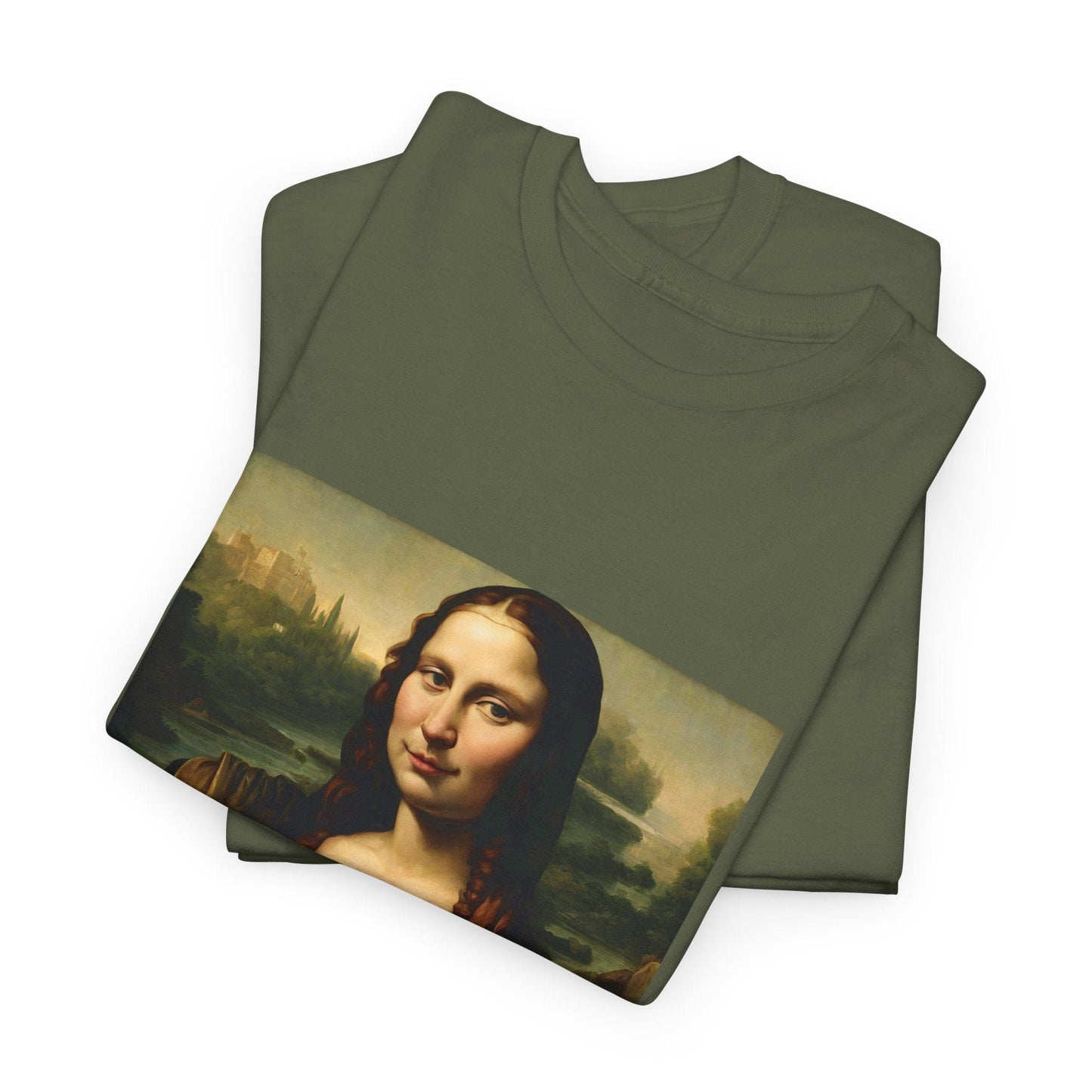 Mona Lisa with Cat - Flashlander Gym Shirt