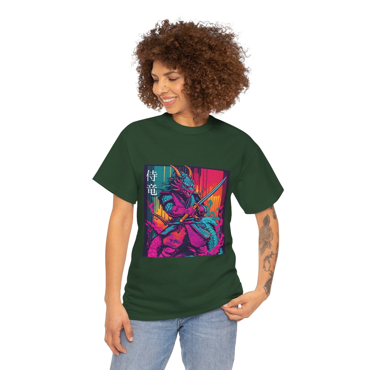 Dragon Samurai Pop Art - Flashlander Gym Shirt