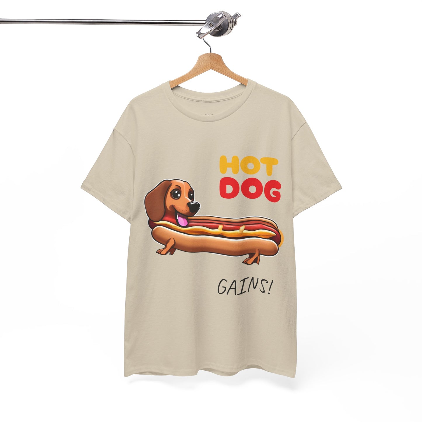 Hot Dog Gains Dachshund Dog - Flashlander Gym Shirt