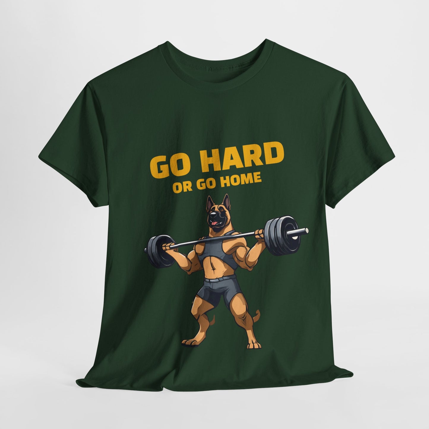 Muscular German Shepherd Dog Weightlifting  - Flashlander Gym Shirt