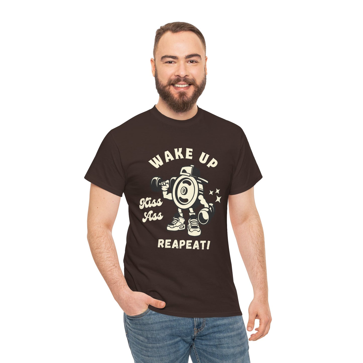 Wake Up Kiss Ass Reapeat - Flashlander Gym Shirt