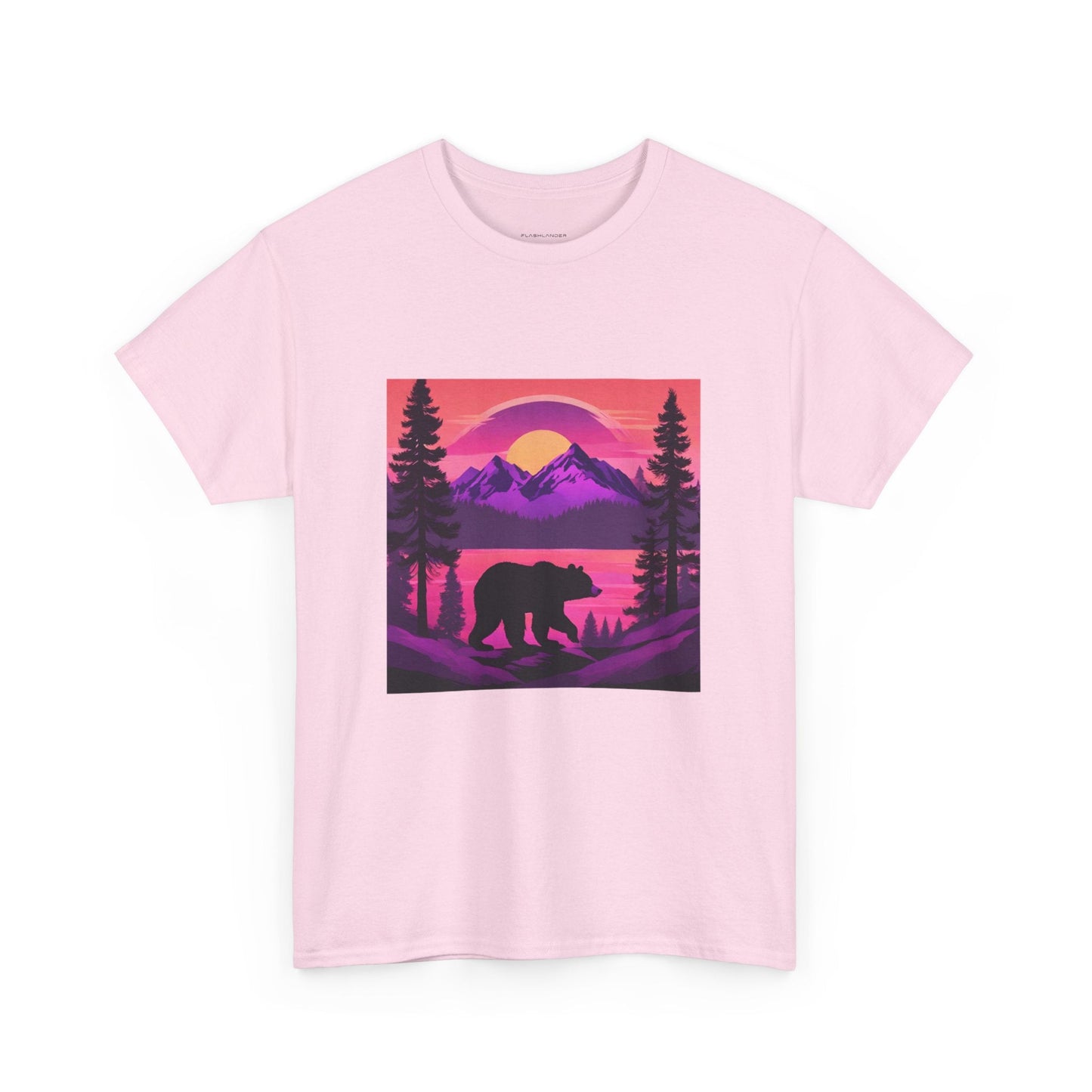 T-shirt graphique Bear Majestic Sunset Flashlander