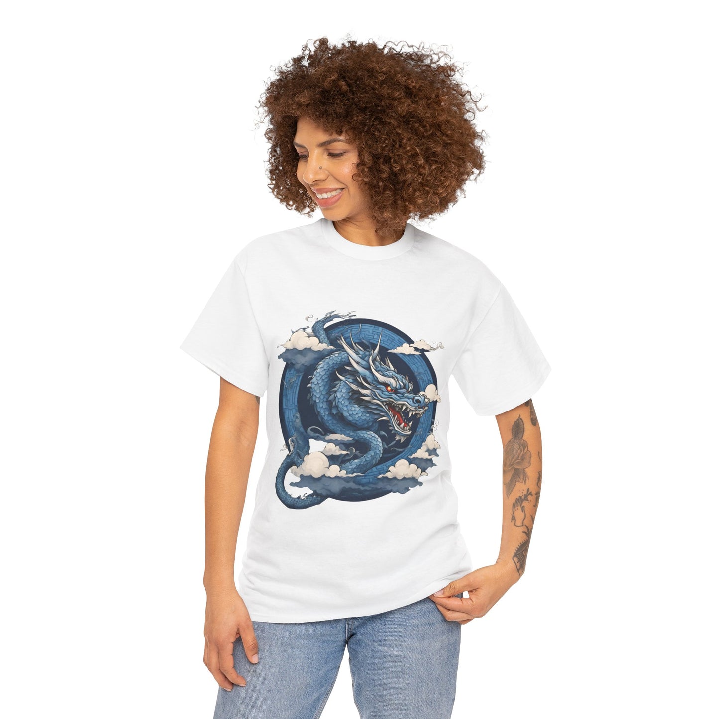 Dragon bleu japonais - T-shirt de sport Flashlander