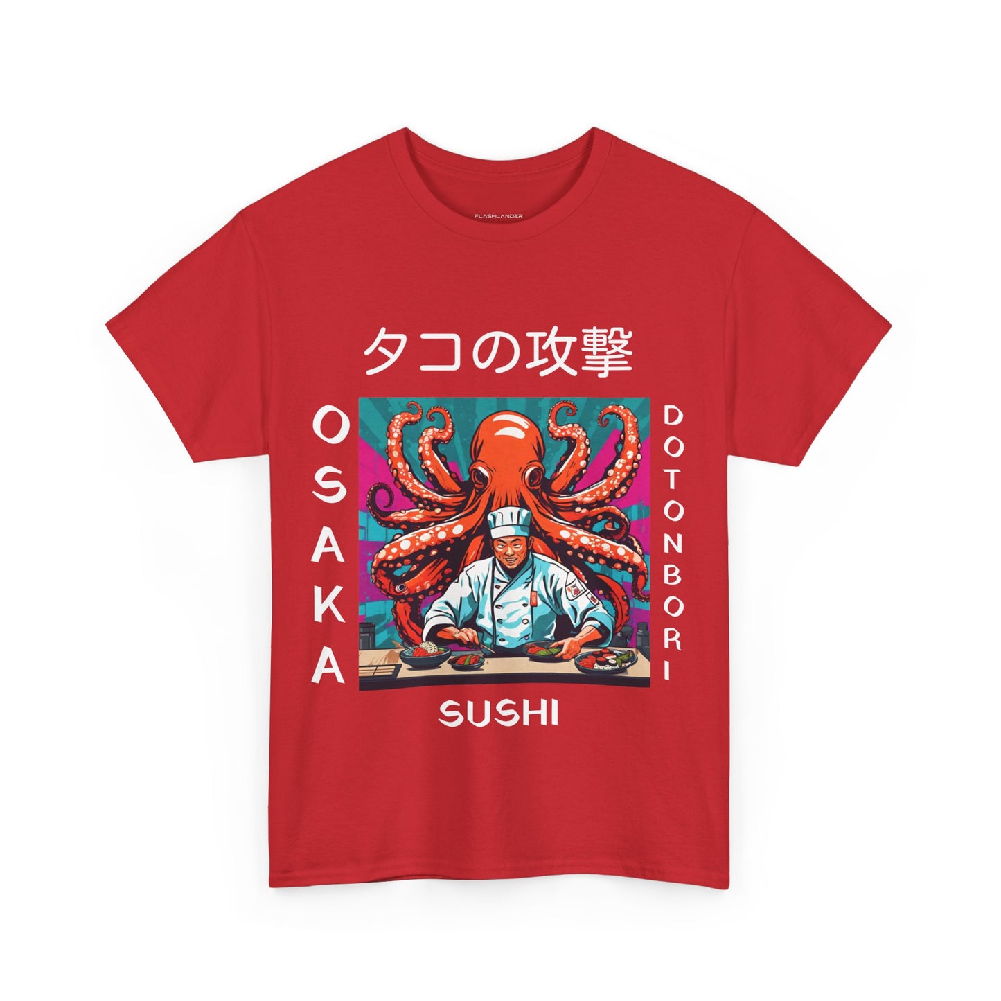 Octopus Escape Sushi Chef - Flashlander Gym Shirt