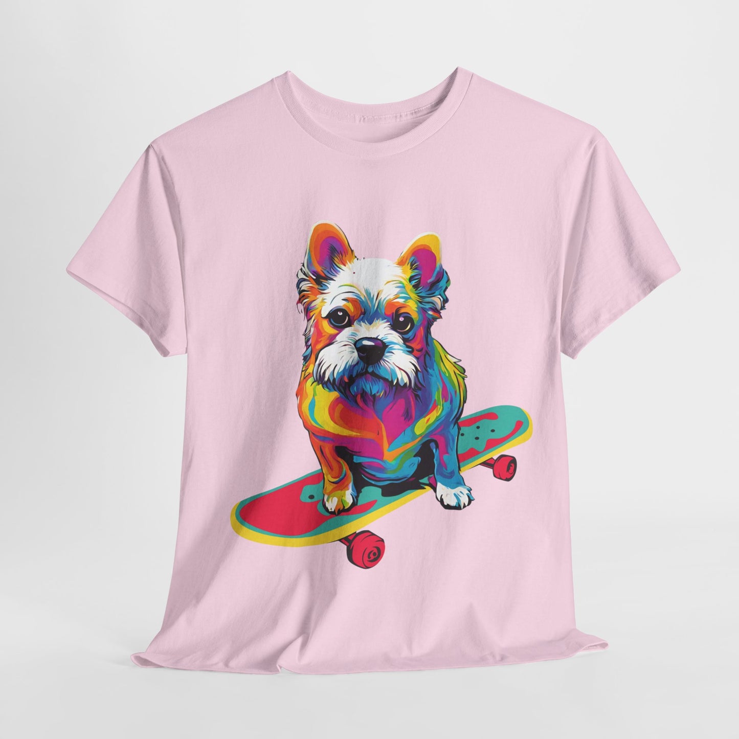 Pop Art Skateboarding Dog Flashlander Gym Shirt