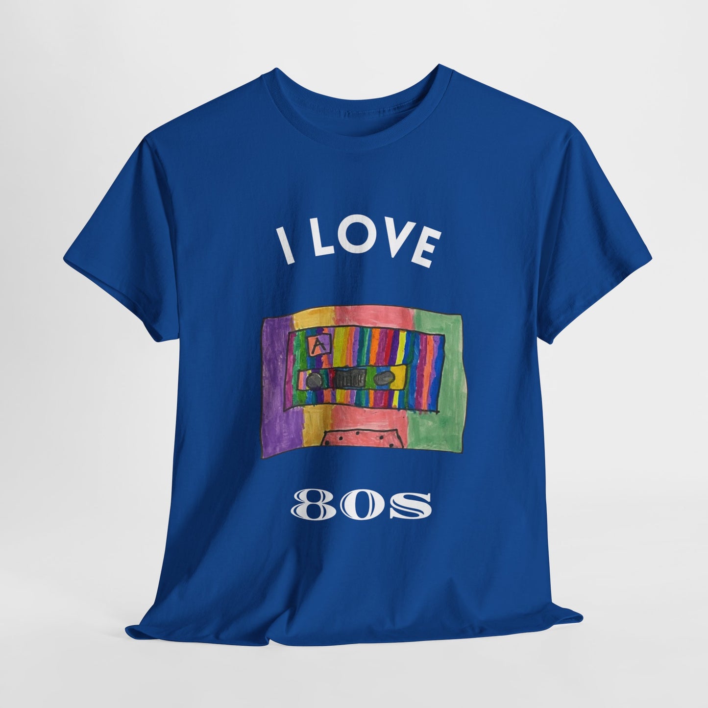 Retro Vibes Art Pop Cassette Tape I Love 80's - Flashlander Gym Shirt