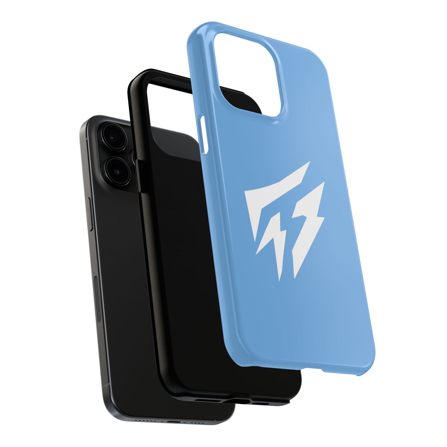 Flashlander Thunders Tough Phone Cases for all Iphone and Samsung Galaxy Light Blue