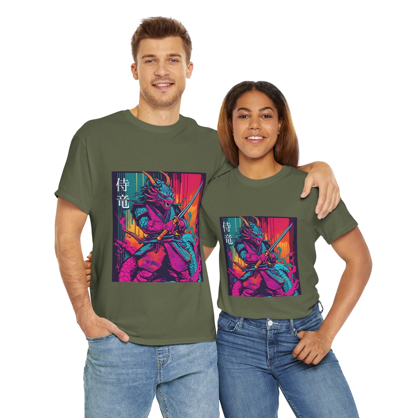 Dragon Samurai Pop Art - Flashlander Gym Shirt